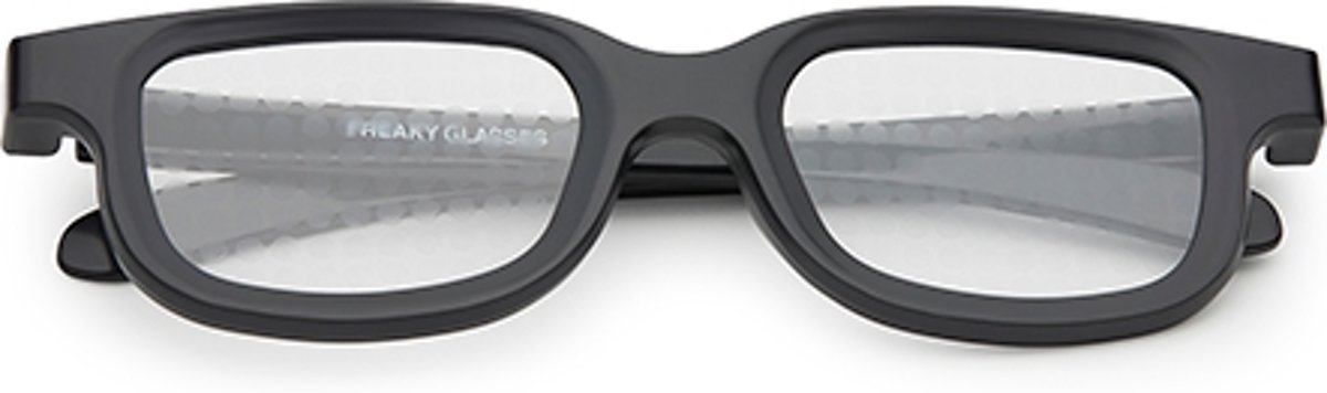 Freaky Glasses original spacebril spiraal effect | zwart